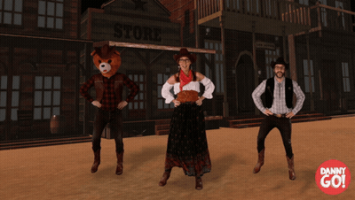 Group Of People Standing In Front Of Store Saying Store GIF