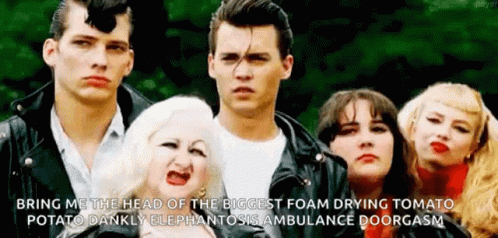 Group Of People Standing Next To Each Other One In Leather Jacket GIF