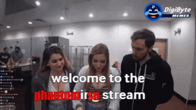 Group Of People Standing Welcoming To The Phantomise Stream GIF