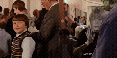 Group Of People Standing With Heart GIF