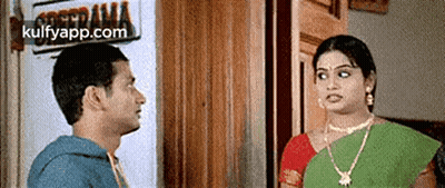 Group Of People Talking To Woman GIF