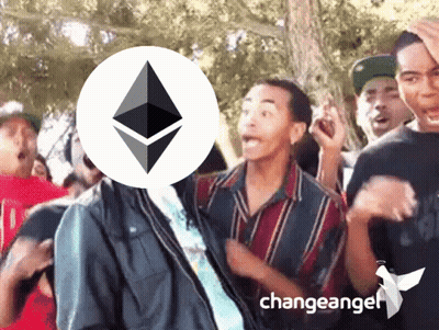 Group Of People With Change Angel Logo GIF