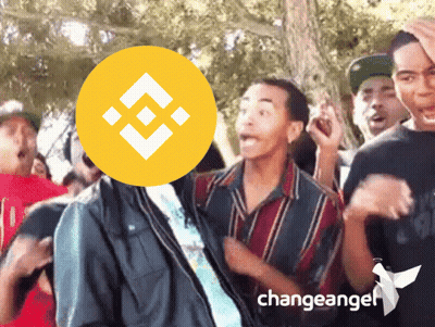 Group Of People With Change Angel Logo GIF