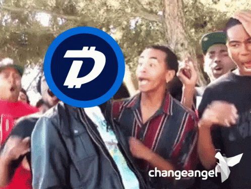 Group Of People With Change Angel Logo GIF