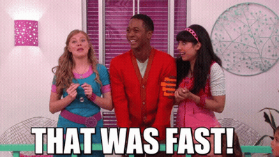 Group Of People With Fast Written Words GIF