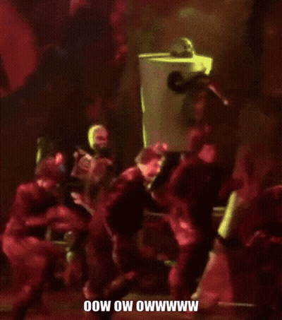 Group Of People With Oow Ow Owwww Text GIF