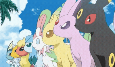 Group Of Pokemon With Number 0 On Head GIF
