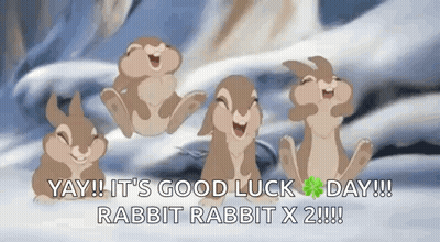 Group Of Rabbits On Snow GIF