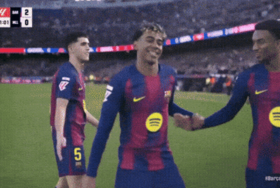 Group Of Soccer Players Celebrating Goal With Number 5 GIF