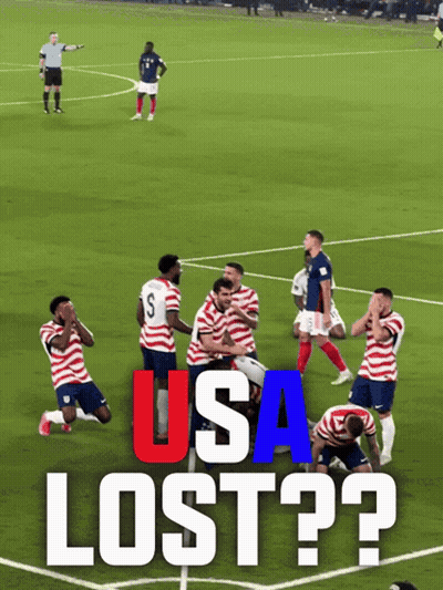 Group Of Soccer Players USA Lost GIF