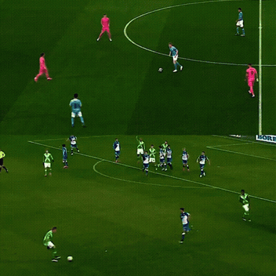 Group Of Soccer Players With Xtip Sportwetten Banners GIF