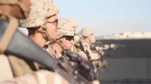 Group of Soldiers Holding Guns