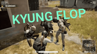 Group Of Soldiers Playing Kyung Flop GIF