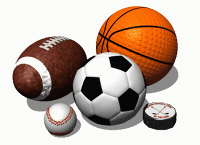 Group Of Sports Balls Basketball And Baseball GIF