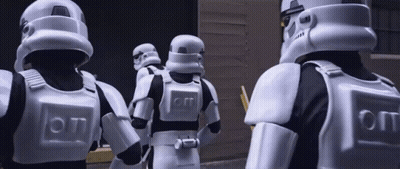 Group Of Stormtroopers Standing Together GIF