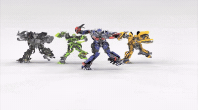 Group Of Transformers Dancing GIF