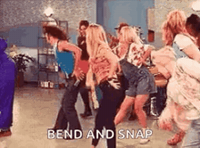 Group Of Women Dancing Bend And Snap GIF
