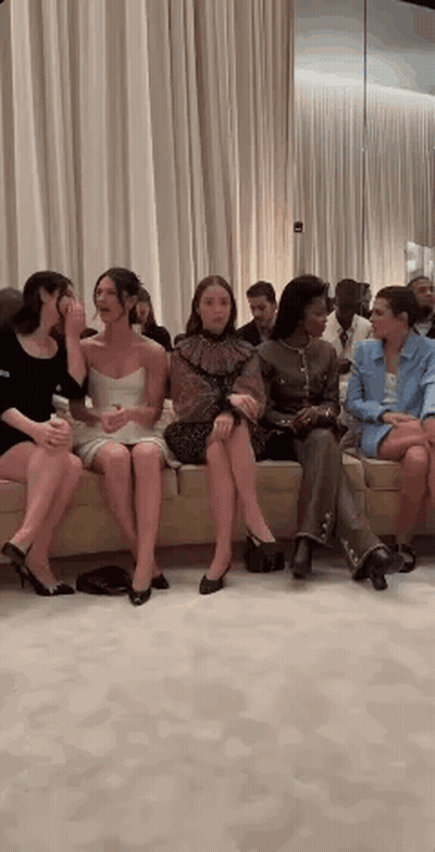 Group Of Women Sitting On Couch Talking GIF