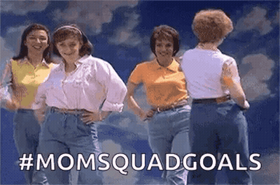 Group Of Women Standing In Front Of Cloudy Sky GIF