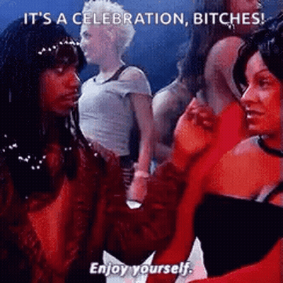 Group Of Women Talking In Club GIF