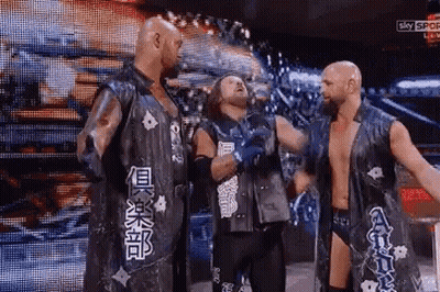 Group Of Wrestlers On Wrestling Ring GIF
