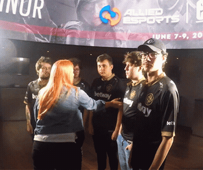 Group Of Young Men At Allied Esports Banner GIF