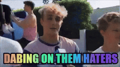 Group Of Young Men Dabbing Haters GIF