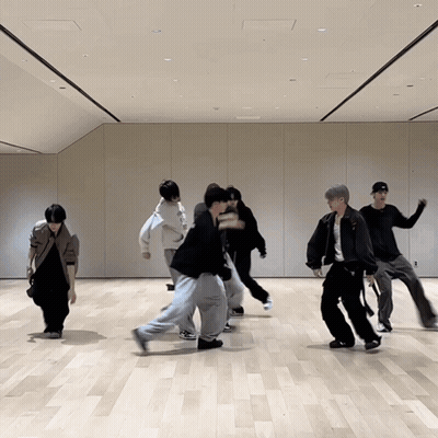 Group Of Young Men Dancing In Room GIF