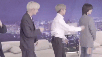 Group Of Young Men Dancing Together GIF