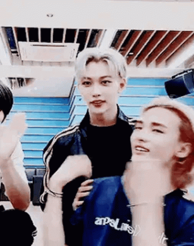 Group Of Young Men Making Funny Faces GIF