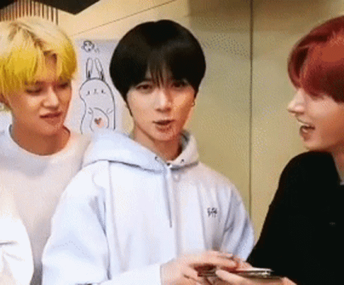 Group Of Young Men One Wearing White Hoodie With Bunny GIF