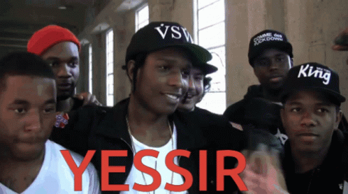 Group Of Young Men Saying Yessir GIF