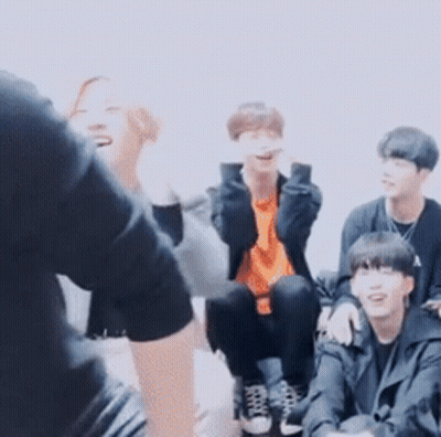 Group Of Young People Laughing And Talking GIF