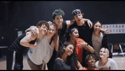 Group Of Young People Posing GIF