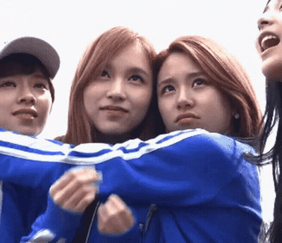 Group Of Young Women Posing For Picture GIF