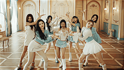 Group Of Young Women Posing For Picture GIF