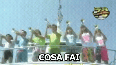 Group On Boat Cosa Fai GIF