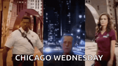 Group On City Street Saying Chicago Wednesday GIF