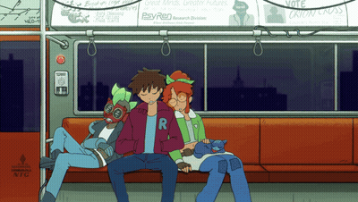 Group On Subway With Psyched Research Division Poster GIF
