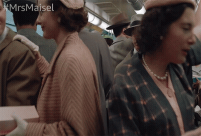 Group On Train With #MrsMaisel GIF