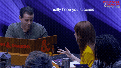 Group Playing Dungeons And Dragons Saying I Really Hope You Succeed GIF