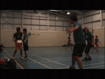Group Playing Frisbee GIF