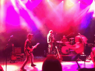 Group Playing Instruments Purple Lights GIF