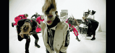 Group Playing Instruments With Mask GIF
