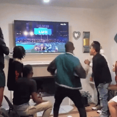 Group Playing MLB Video Game GIF