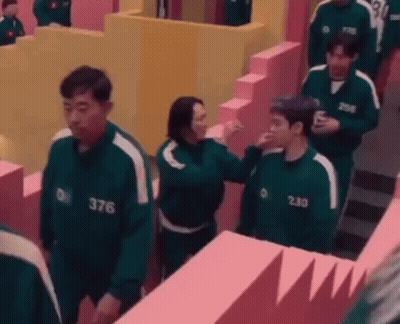 Group Playing Squid Game GIF