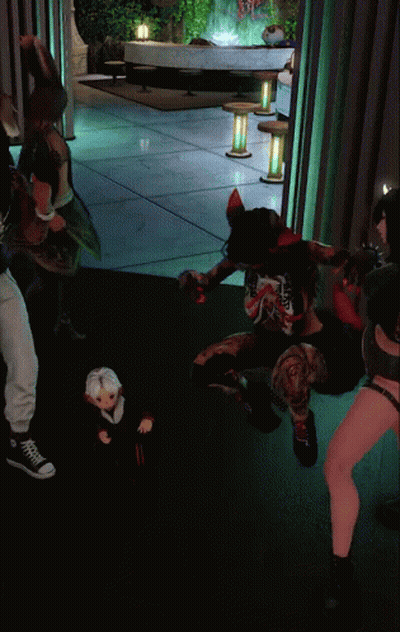 Group Playing Video Game With Shirt Saying A GIF