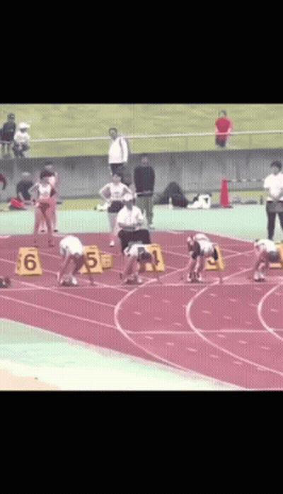 Group Ready To Run On Track With Numbers 6 5 1 GIF