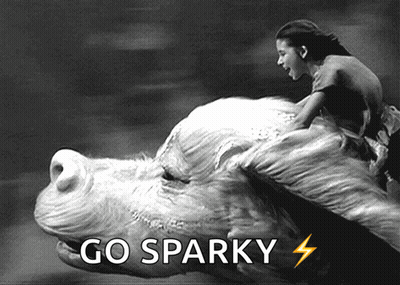 Group Riding Horses With Osu Flags GIF