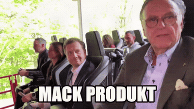 Group Riding Roller Coaster Mack Produkt GIF